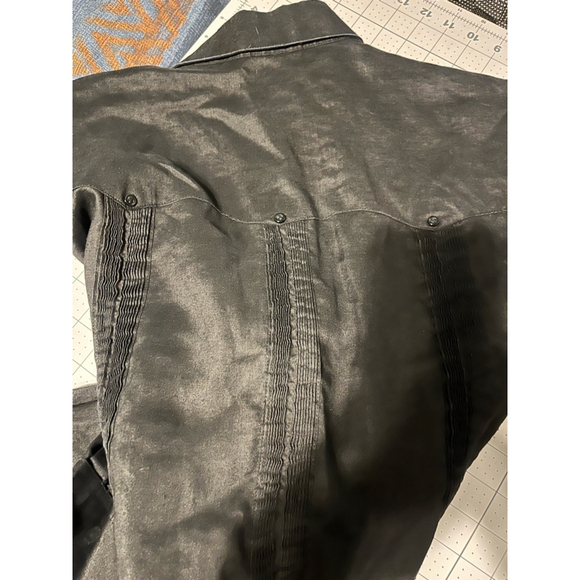 Men's Mojito Button Down Shirt Size M Black - Picture 5 of 5